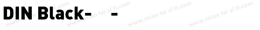 DIN Black-黑字体转换